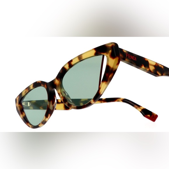 FENDI FE400091 55Q Tortoise Sunglasses